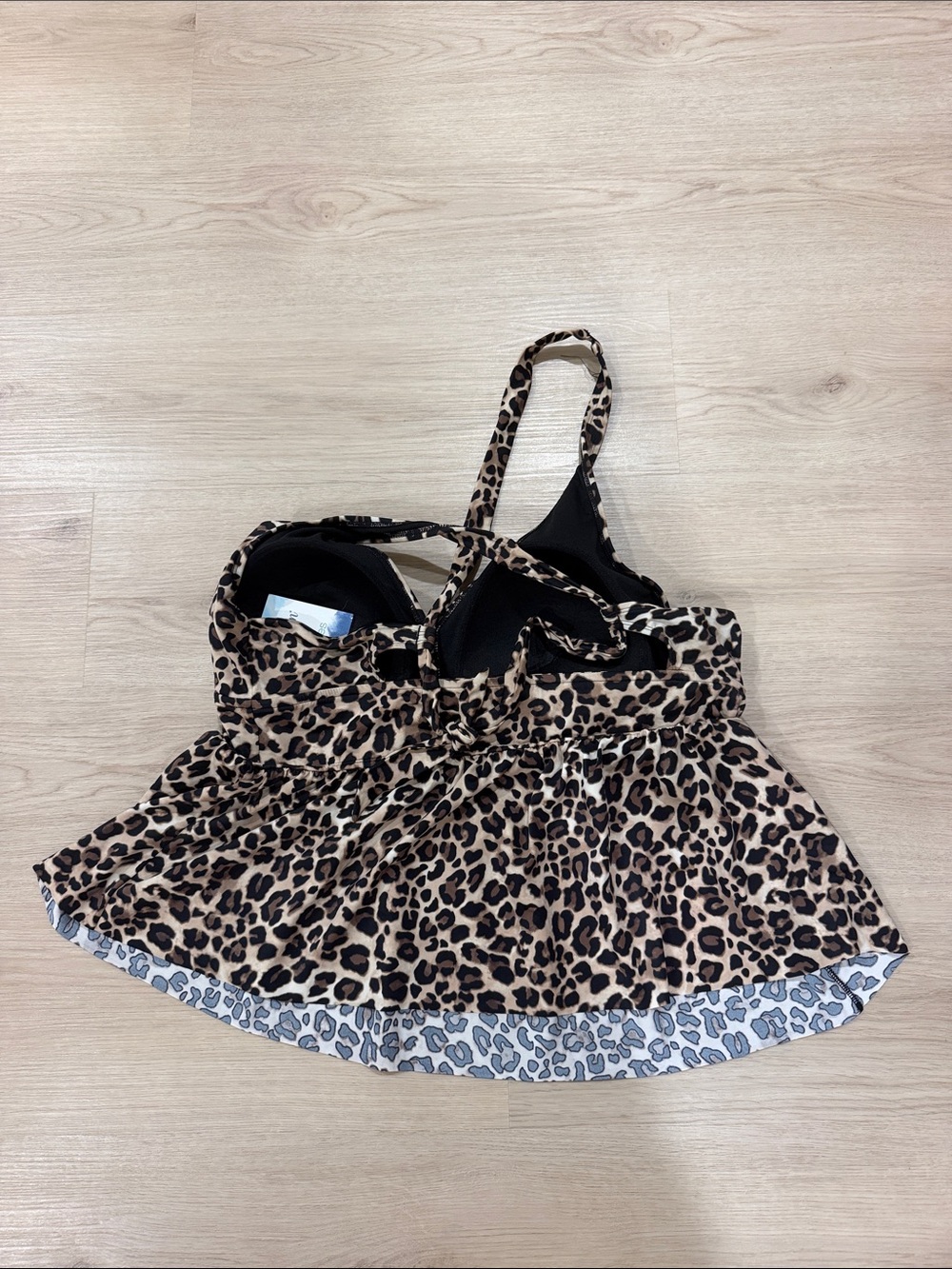New Maurice’s XXL Leopard Print One-Piece Top Swimsuit - Brown - Picture 2 of 4